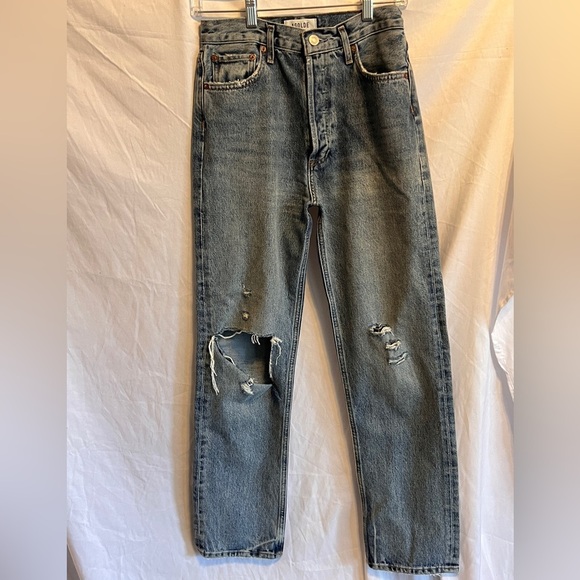 AGOLDE 90's Pinch Waist High Rise Straight - Size 25​ - Picture 1 of 16